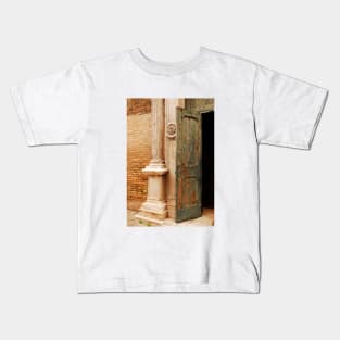 Old Church Door in Murano Kids T-Shirt